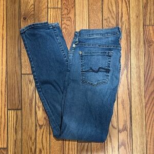 7 For All Mankind Medium Blue The Skinny Jeans